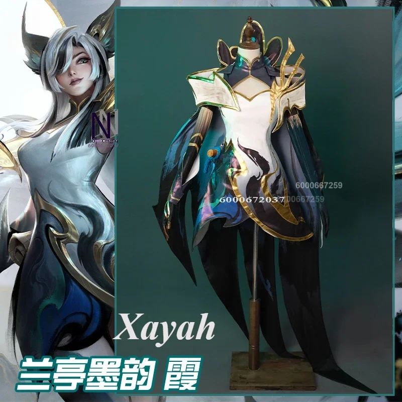 

Game League of Legends/LOL Xayah Lanting Ink Rhyme Women Cosplay Costume Cos Anime Party Uniform Hallowen Party Role Play Outfit