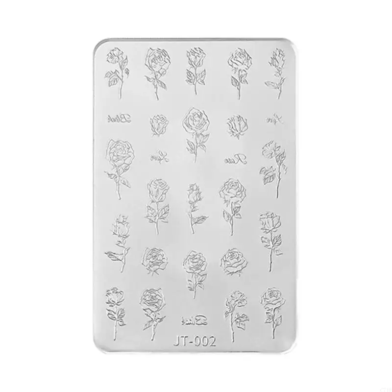 Silicone Flower Template With Raised Design For Creative Nails