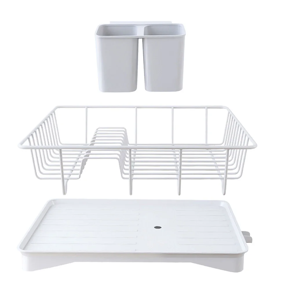 Double-layer Large Capacity Bowl Drying Rack Drain Basket Saving Space Stainless Steel with Wine Glass Holder for Cup Bowl Plate