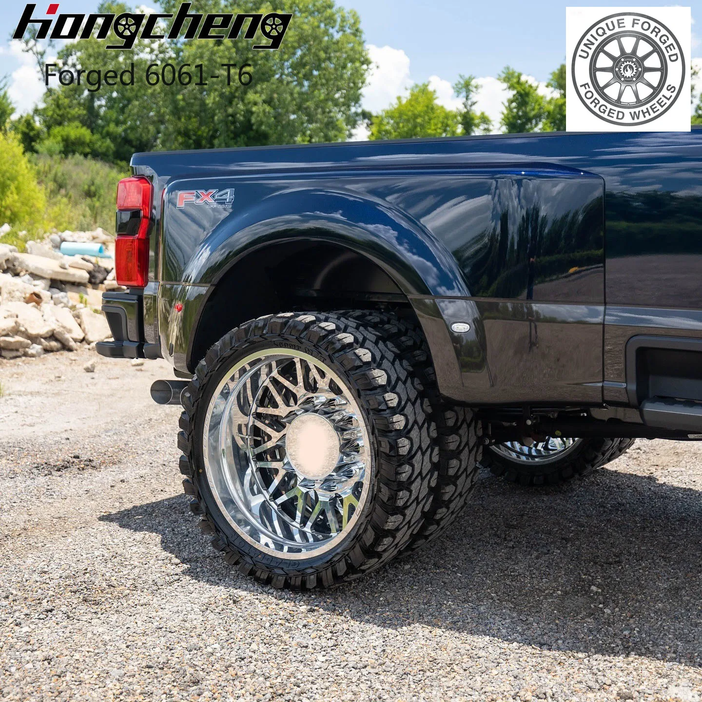 

2026 New Design 8x6.5 8x200 10x225 Custom Polish Chrome Dually Rim