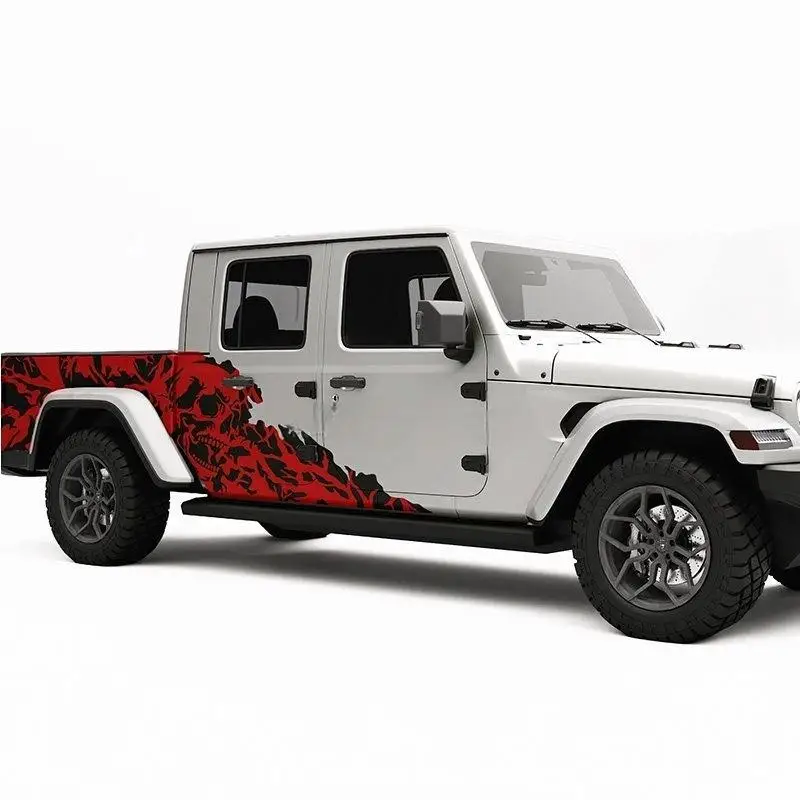Car Sticker Decal for Jeep Gladiator JT, Personalized Body Side Stripe Graphics, Pickup Exterior Decoration Wrap