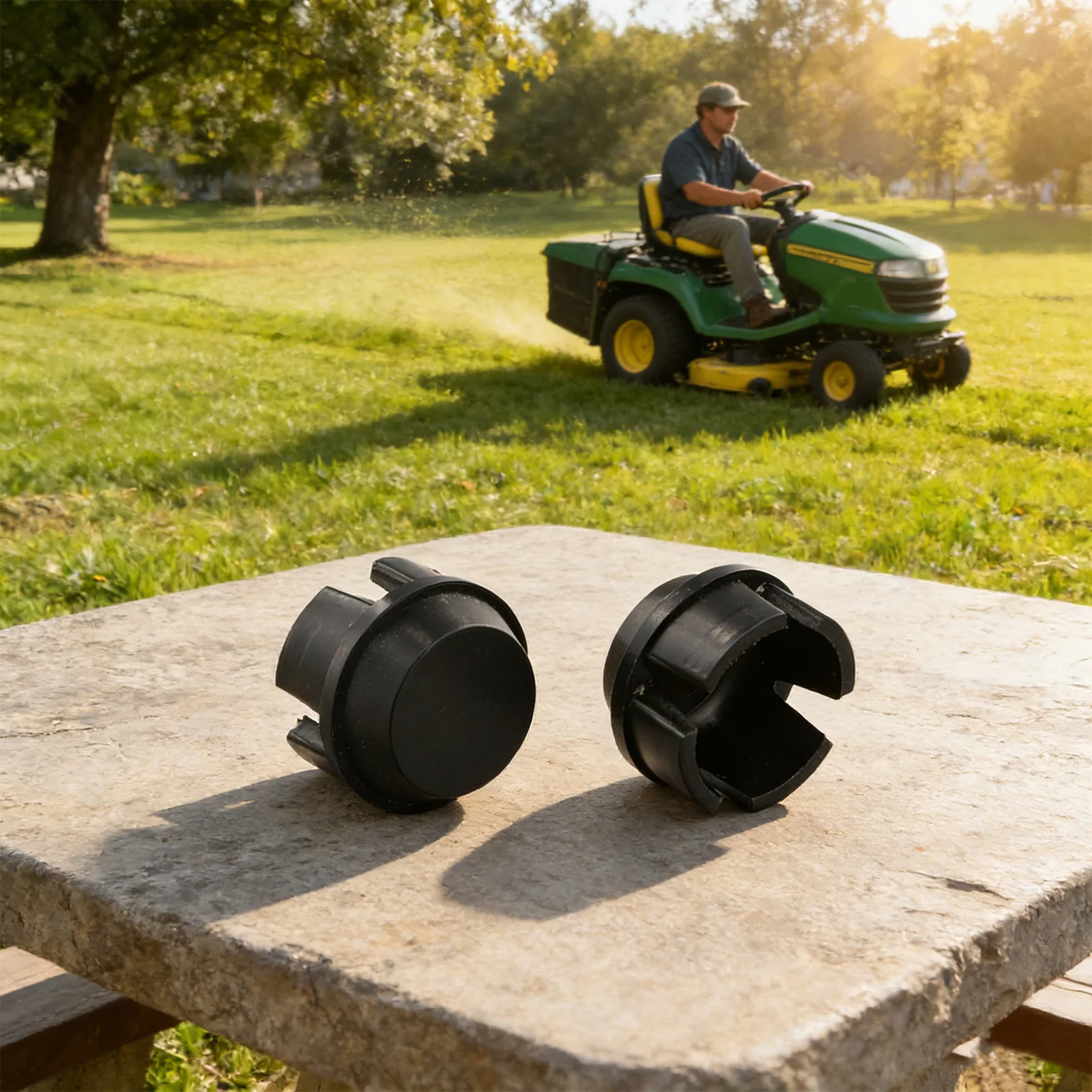 Deck Hub Lawn Mower Wheel Cap As Shown Easy Snap-on Fit Economical Replacement Fits Multiple Models For 335 345 325 GX255 GX325