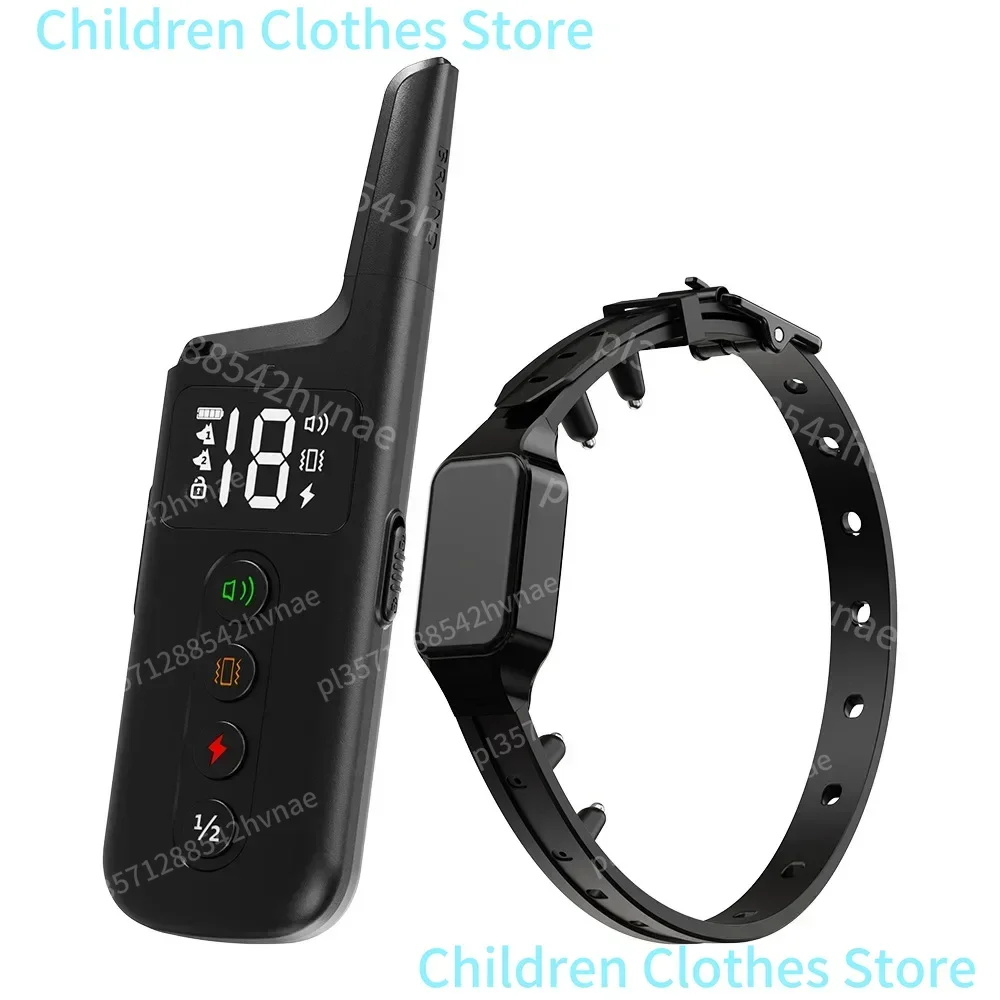 Collier d'entraînement pour chien, choc enveloppant, Distance de contrôle de 1000 pieds avec 3 Modes d'entraînement, bip, Vibration, choc, collier Anti-aboiement pour chien