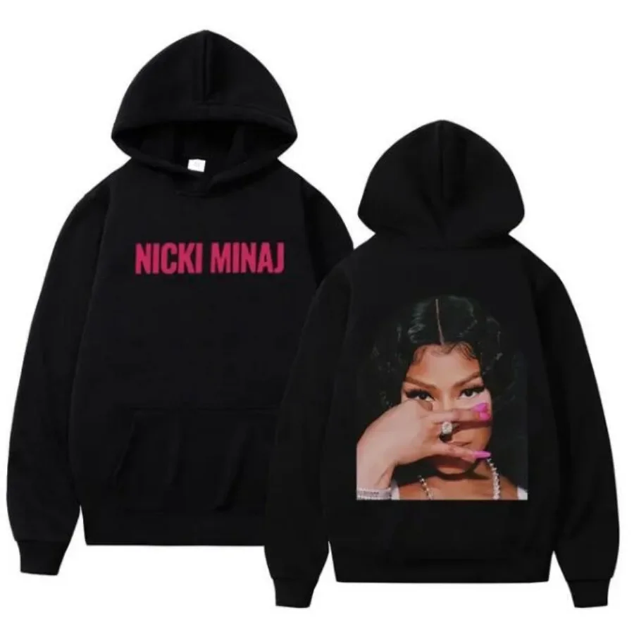 

Nicki Minaj Hoodie Women Men Hooded Sweatshirt Streetwear Oversized Long Sleeve Fashion Harajuku Pullovers Clothes for Teens