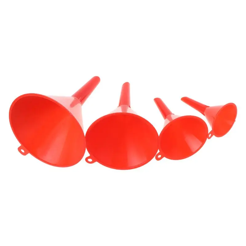 4Pcs Small Car Refueling Funnel Gasoline Engine Oil Additive Motorcycle Farm Machine Use Convenient Anti-leakage Dropshipping