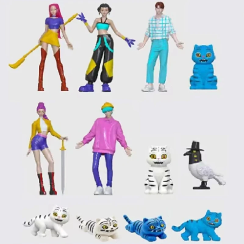 

Kpop 24pcs/Set Demon Hunters Action Figure Toy Blind box Derpys Tiger Rumi Mira Zoey Sussy Figurine Doll Fans Surprise Gift