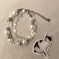 The same style as Little Red Book's new star-shaped beaded bracelet. This is a rare and simple double-layer pearl beaded wristba
