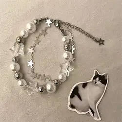 The same style as Little Red Book's new star-shaped beaded bracelet. This is a rare and simple double-layer pearl beaded wristba