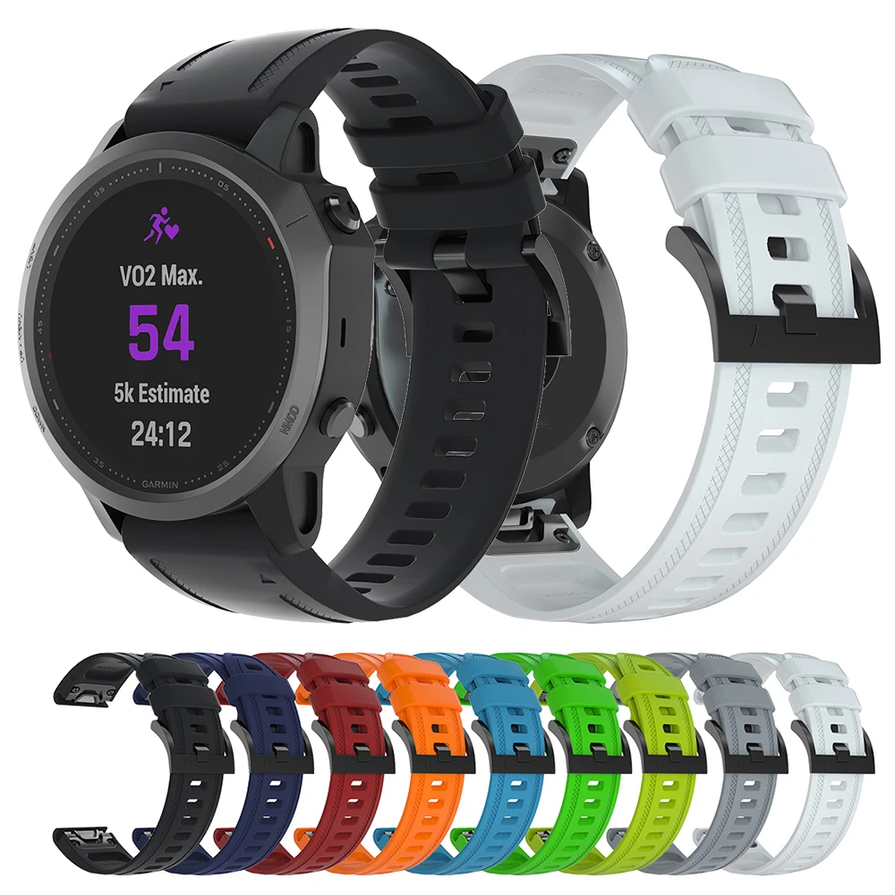 20 مللي متر سريعة تناسب سيليكون حزام ل Garmin Fenix 7S 6S Pro 5S Plus استبدال حزام (استيك) ساعة ل Garmin Fenix 8 43 مللي متر/غريزة 2S