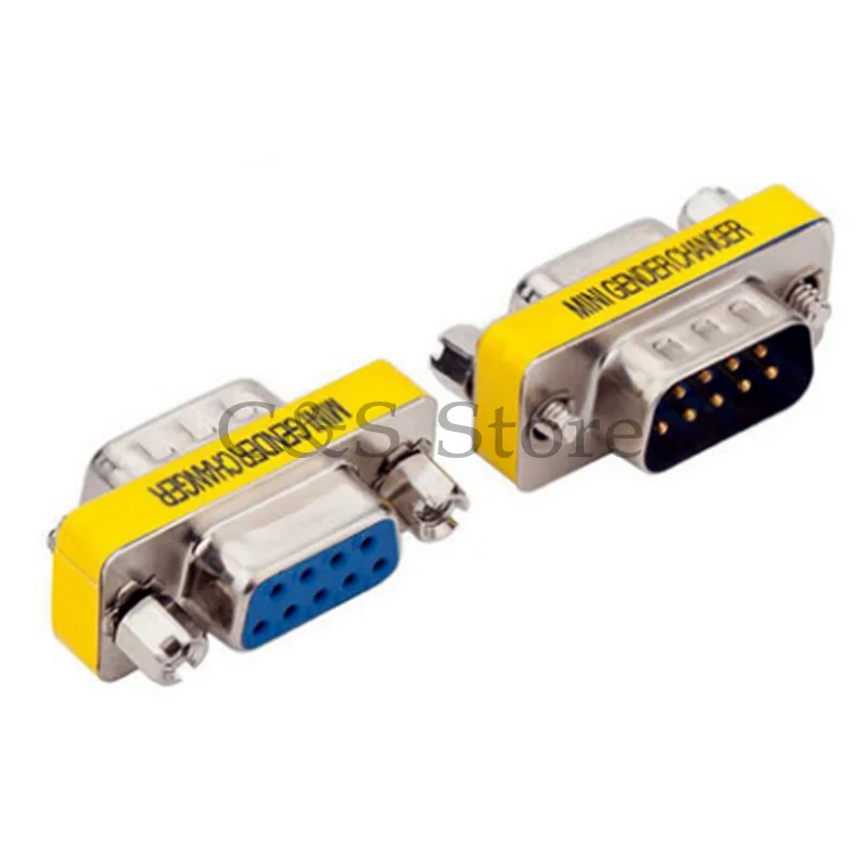 DB9 9Pin Male to Male/Female to Female/Male to Female Mini Gender Changer Adapter RS232 Serial plug Com Connector