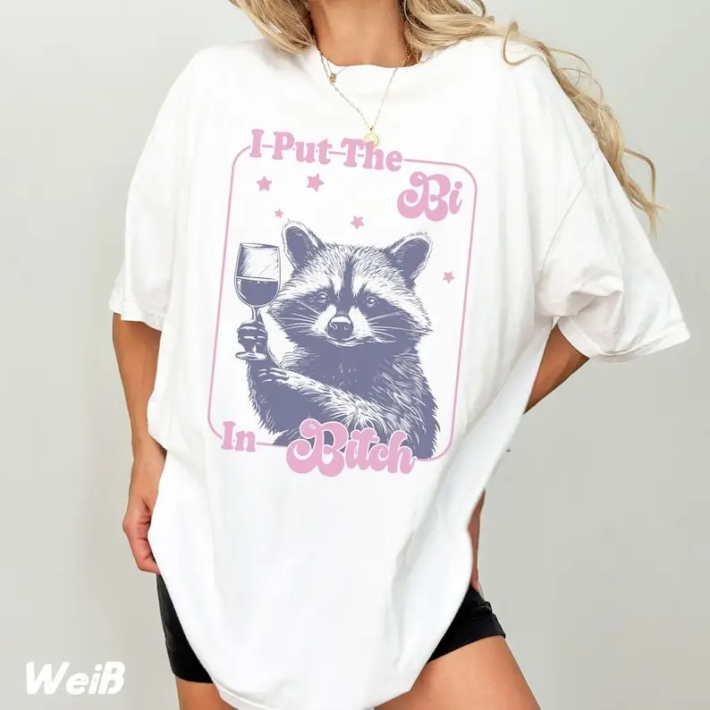I Put The Bi in B*tch T-Shirt Unisex,Funny Bisexual Shirt,Bi Pride Tshirt,CSD Bisexual Friend,Queer Ally TShirt,Pride Merch