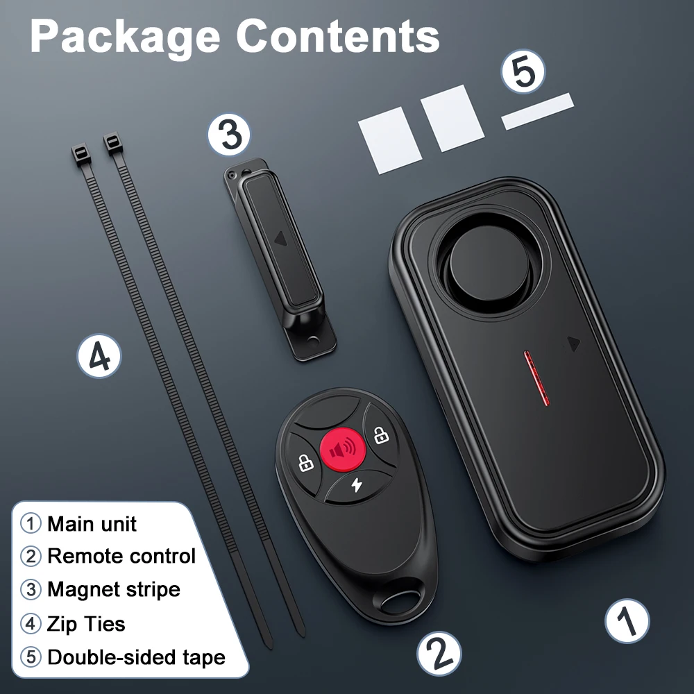 Alarma de ventana de puerta Electop con sonido fuerte de 108dB alarma de puerta antirrobo para niños alarmas de piscina de ventana de seguridad para el hogar