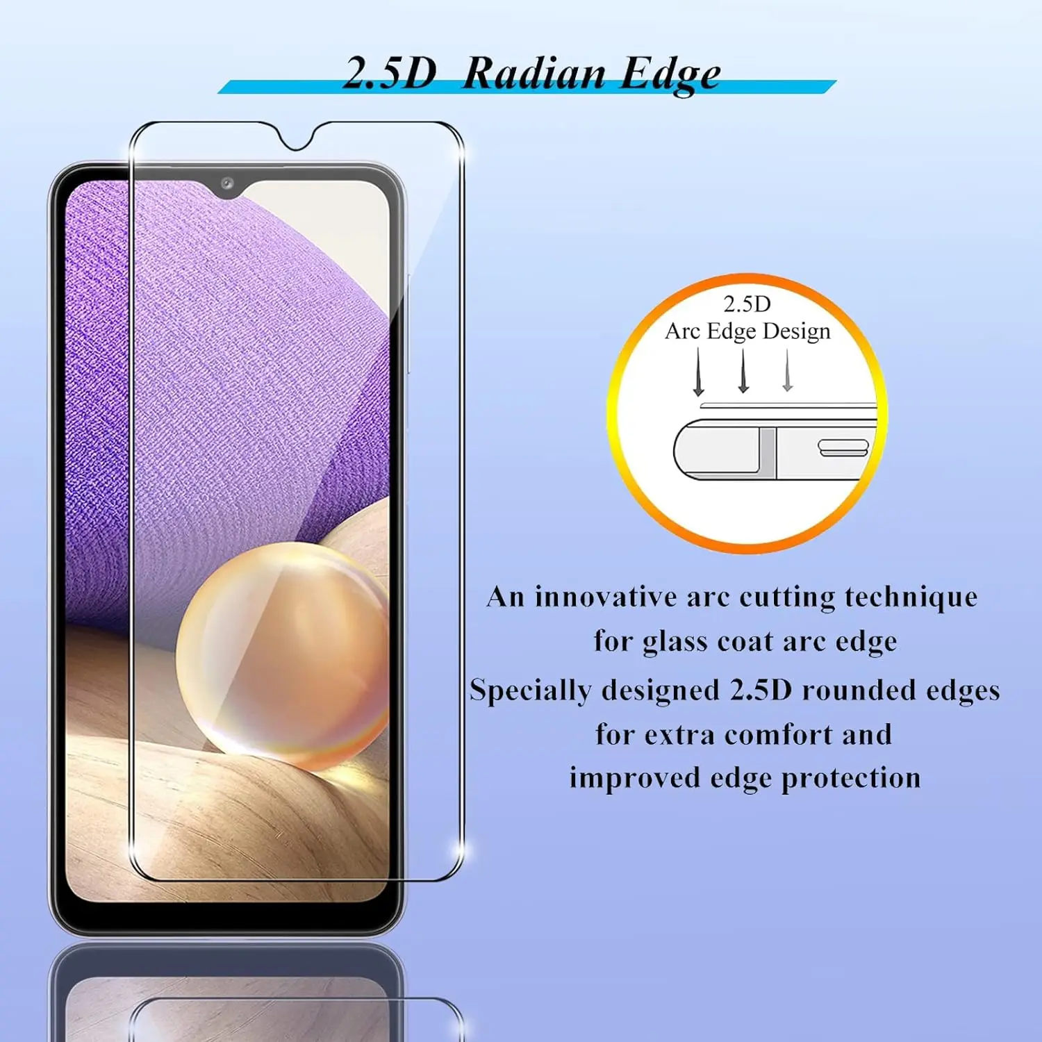 2/4Pcs Screen Protector Glass For Samsung Galaxy A22 5G Tempered Glass Film