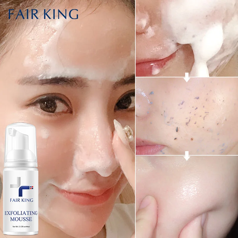 FAIR KING Facial Exfoliating Mousse Peeling Gel Face Scrub Deep Remove Cleaning All Skin Types Smooth Moisturizing