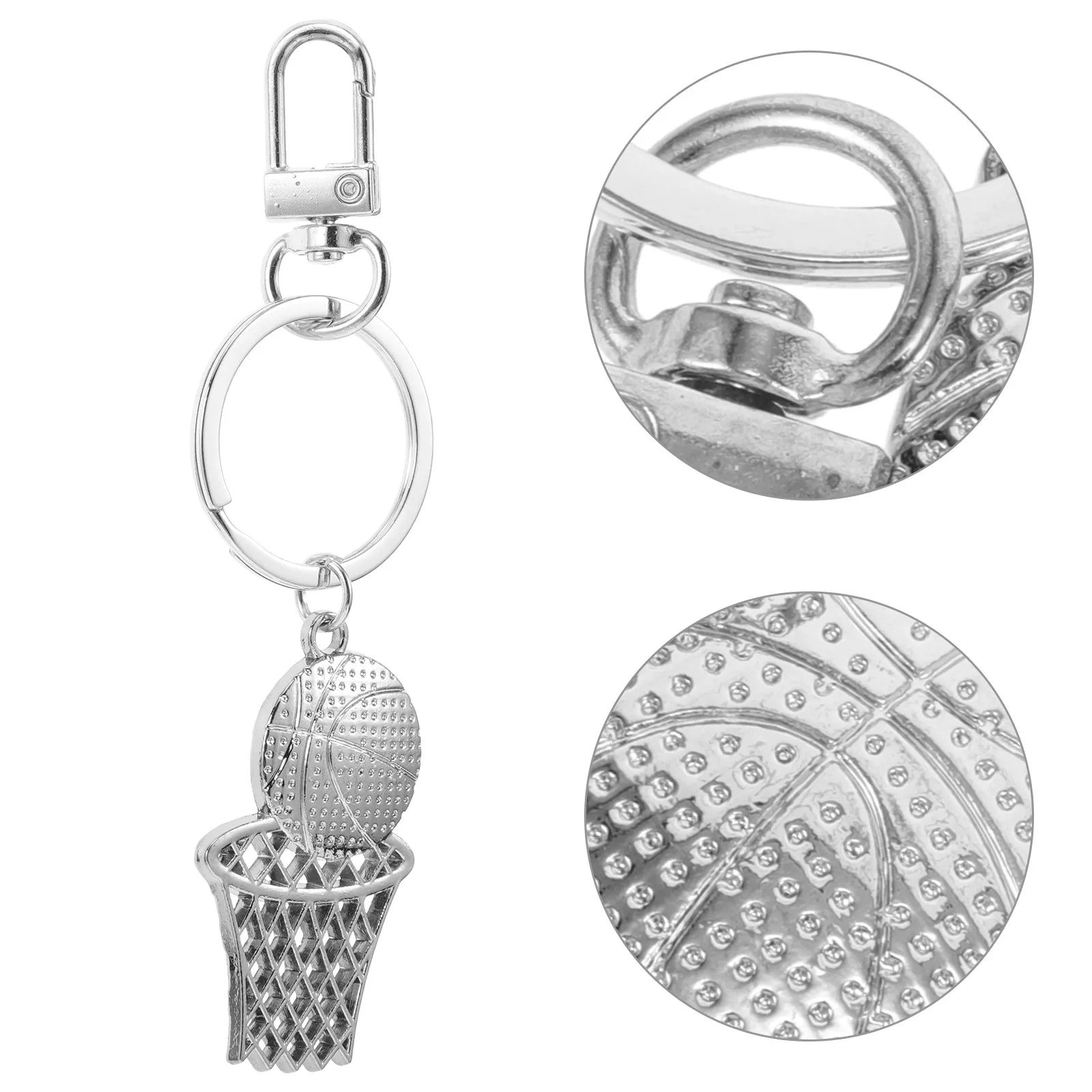 

Брелок для ключей в виде баскетбольного мяча из цинкового сплава, тонкая работа, аксессуар для спортивной сумки, сувенир для фанатов команды, подарок