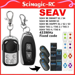 For SEAV TXS 1/2/3/4/6 BE HAPPY S1/HAPPY S3/BE SMART S2 433.92MHZ Fixed Code Garage Remote Control Gate Door Opener Transmitter