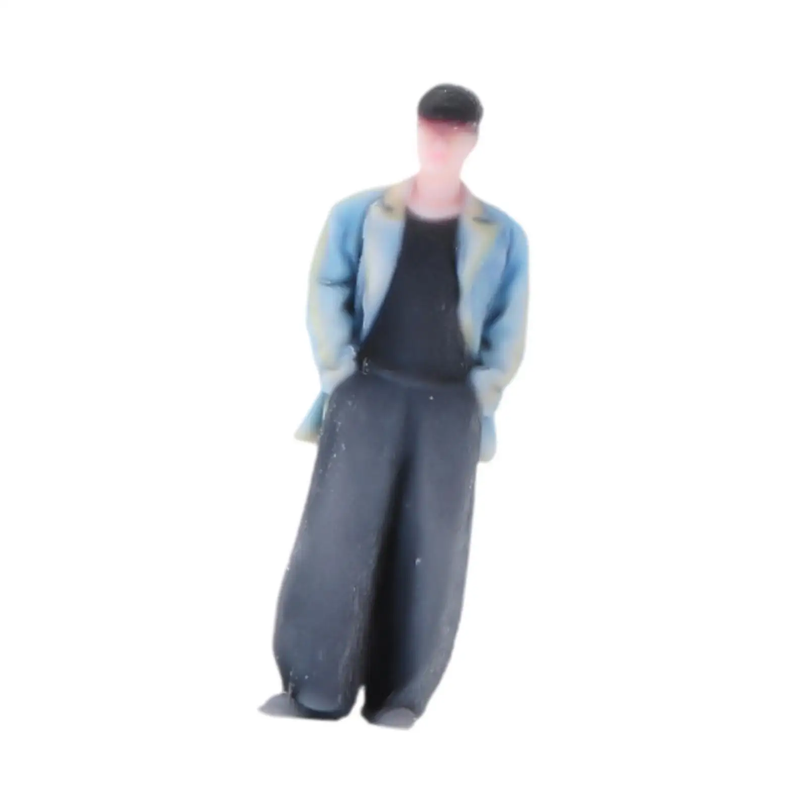 1:64 Scale Men Figure Collections Movie Props Dioramas Mini People Model Resin Figurine