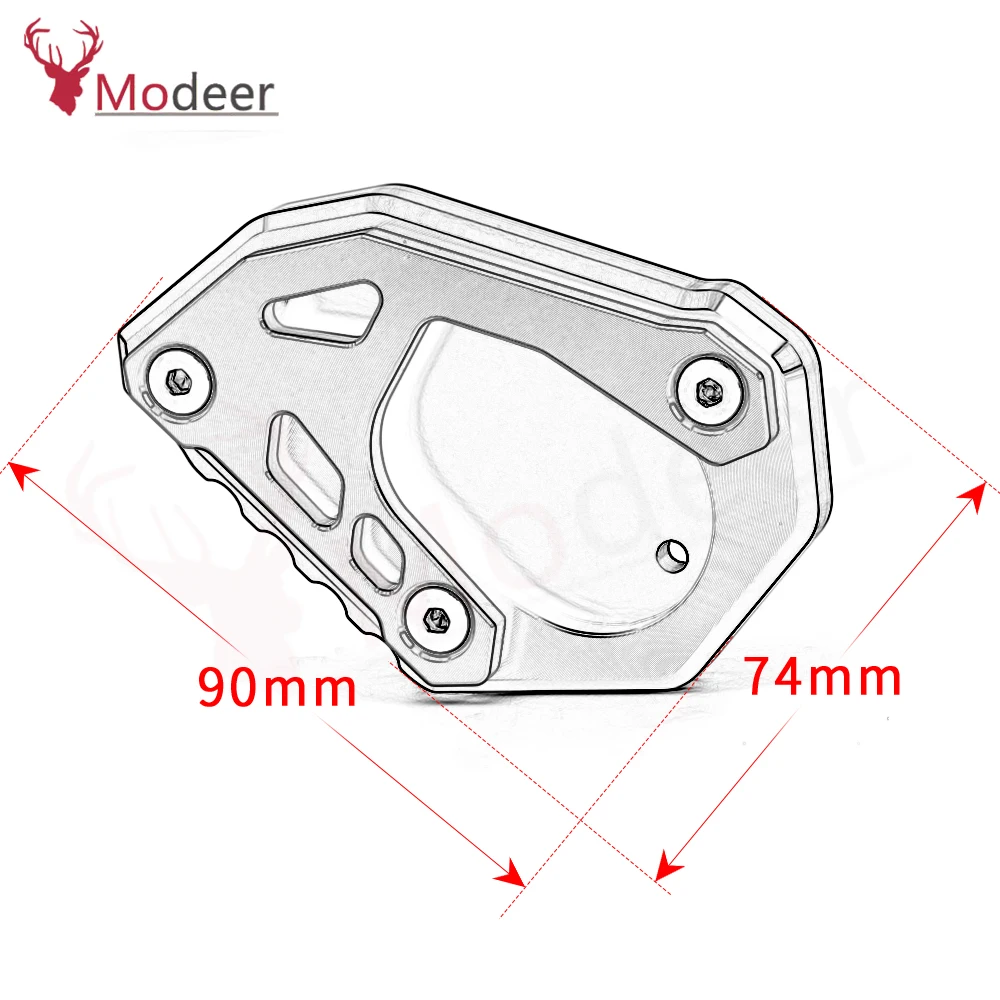 For KTM 890 Adventure R 2020 2021 2022 Motorcycle Accessories 890 Adv R Kickstand Foot Side Stand Extension Pad Support Plate