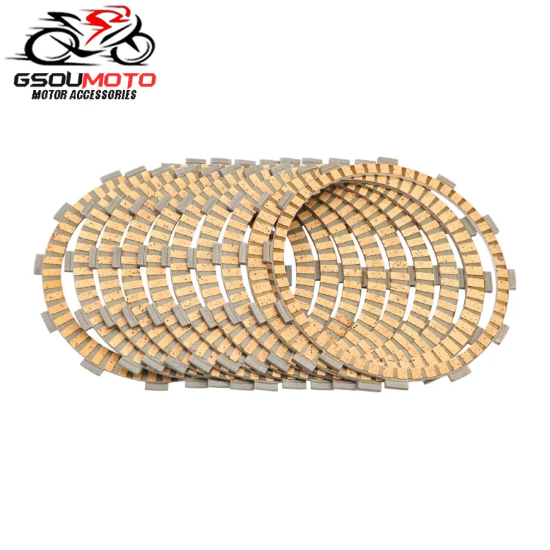 10 Pcs Engine Clutch Disc Friction Plates Kit For Kawasaki  GTR1400 2008-2014 2013 2012 2011 2010 2009 ZZR1400 ZX14R 14R 06 - 15