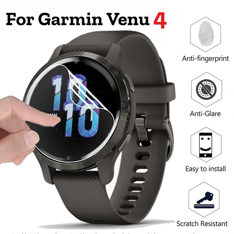 Screen Protector For Garmin Venu 4 45mm 41mm Anti-scratch Hydrogel Film HD Clear Full Coverage Soft Protective Film Accessories