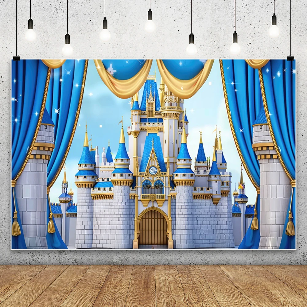Fairy Tale Castle Party Decor Background Dream Castle Entertainment Child Birthday Baby Shower Party Photography Backdrop Props