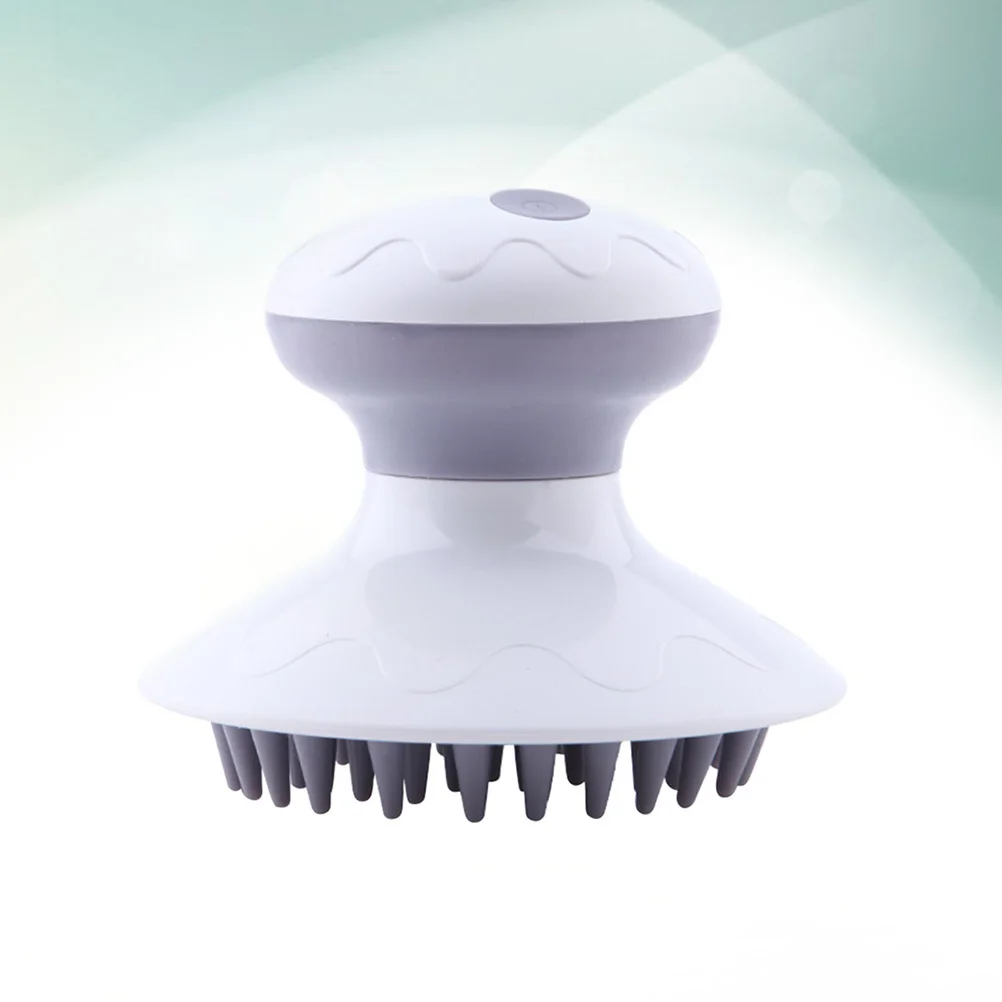 

Electric Scalp Massager Rechargeable Mini Head Massager Stress Relief Relaxation Comb No Included White