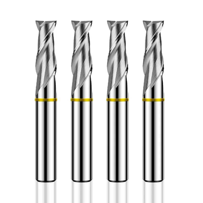 YIFINO TGY-HRC55 2F Color Circle Milling Cutter Tungsten Steel Carbide Flat End Mills For Aluminum CNC Machining Endmills Tools