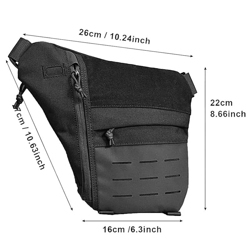 Multi-Functional Underarm Anti-Theft Chest Bag, Outdoor Casual Messenger Bag Conceal Carry Gun Holster Bag Travel Anti Theft Bag view 6