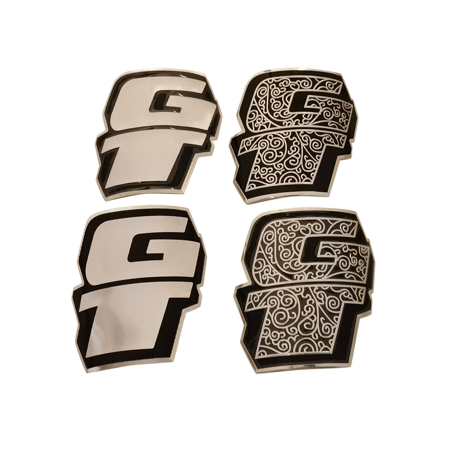 For GT Bicycle head badge Made Of Thin Aluminum Alloy BMX Folding Bike Front Frame Bicycle Accessories DIY Decorative  Stickers