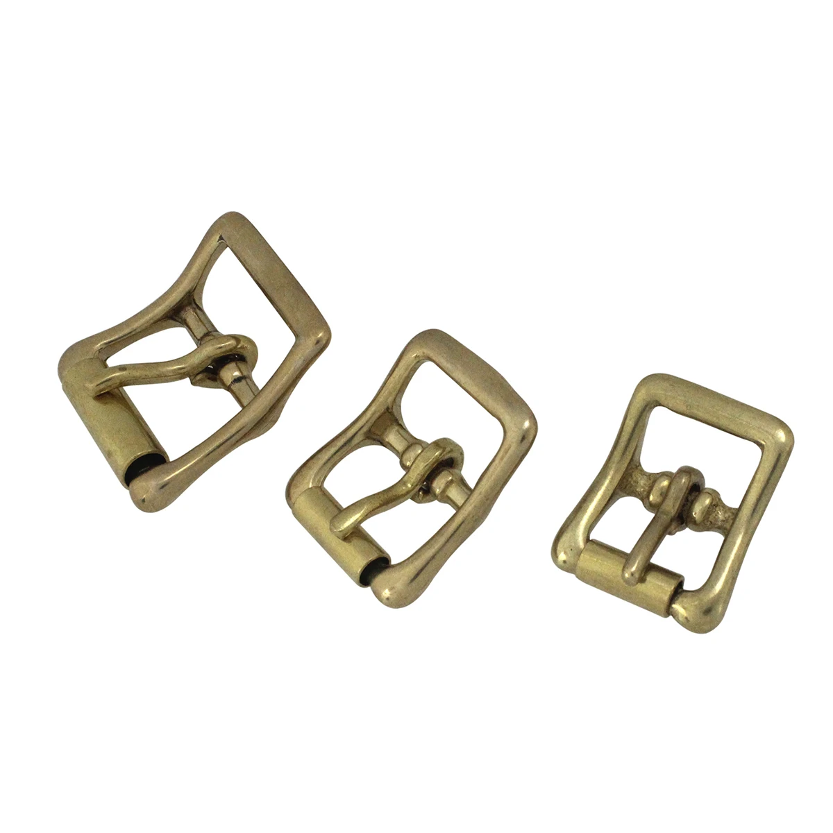 1pcs Solid Brass Roller Buckle Single Pin Middle Center Bar Buckle for Leather Craft Bag Belt Strap Halter Harness Leather Craft