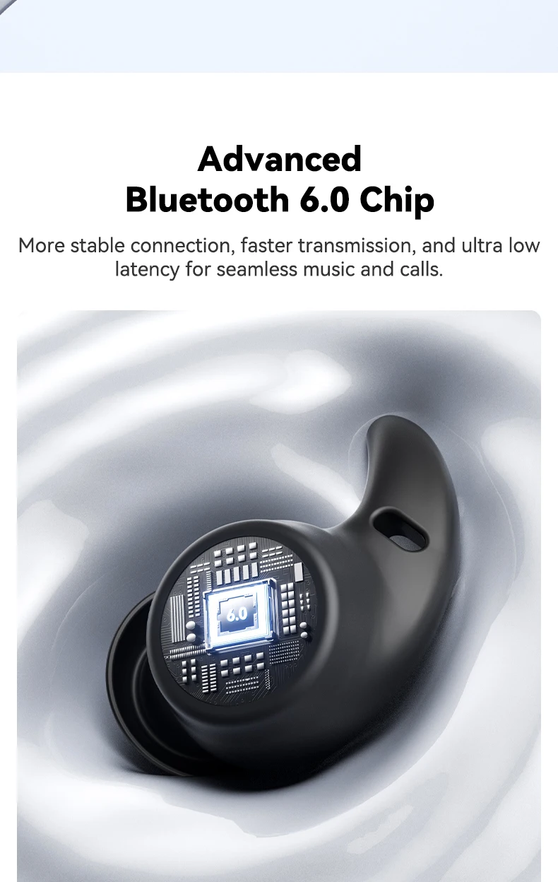 HTC NE76 Kabellose Bluetooth-Kopfhörer TWS In-Ear-Ohrhörer Bluetooth 5.4 Mikrofon IPX5 Wasserdicht Sport-Ohrhörer für iOS Android – Detail 6
