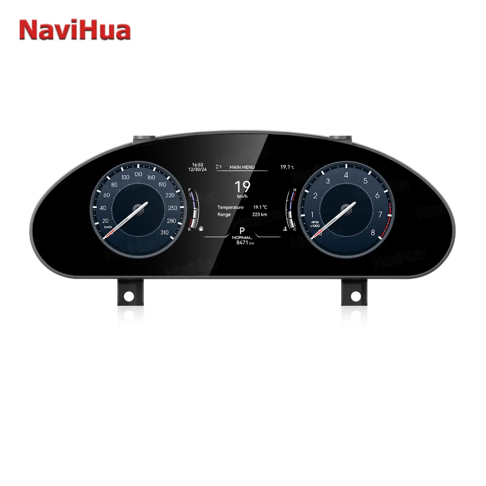 

NaviHua 12,3 "приборная панель автомобиля ЖК-дисплея для Maserati Quattroporte 2004 2012, автоматический спидометр, виртуальный кабинет, цифровой кластерный инструмент