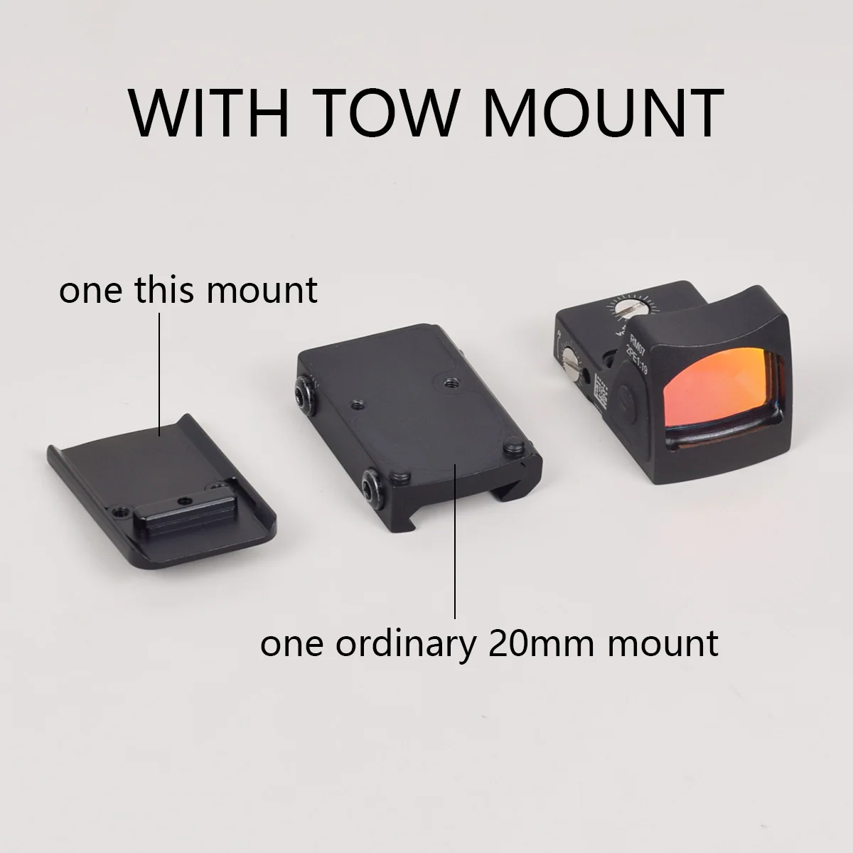 التكتيكية الادسنس المعادن النايلون RM ريد دوت نطاق البصر 2.5 MOA 20 مللي متر السكك الحديدية KSA KWC G17 G19 جبل الصيد المجسم Riflescope
