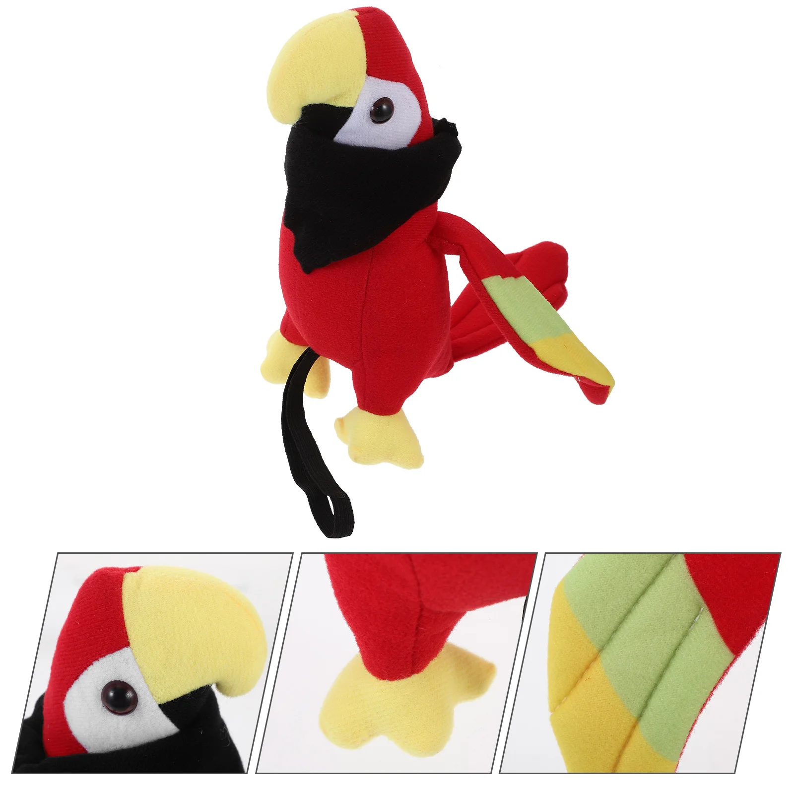 Stuffed Parrot Lifelike Artificial Bird Model Creative Ornament Filling Realistic Plush Toy Pp Cotton Ornaments