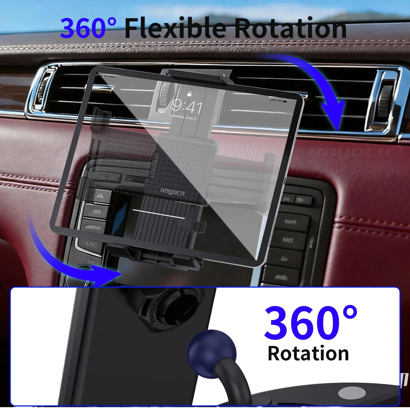 Auto-CD-Slot-Tablet-Handyhalterung Universelle Halterung für 4-14 Zoll Geräte Stabile Sicht auf dem Armaturenbrett für Navigation, Reisen und den täglichen Gebrauch – Detail 1