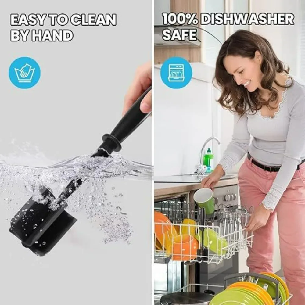 1 قطعة مفرمة لحم بلاستيكية مقاومة للحرارة دليل همبرغر تقطيع اللحوم مفرمة لحم البقر لصياغة البرغر تركيا والمزيد #5