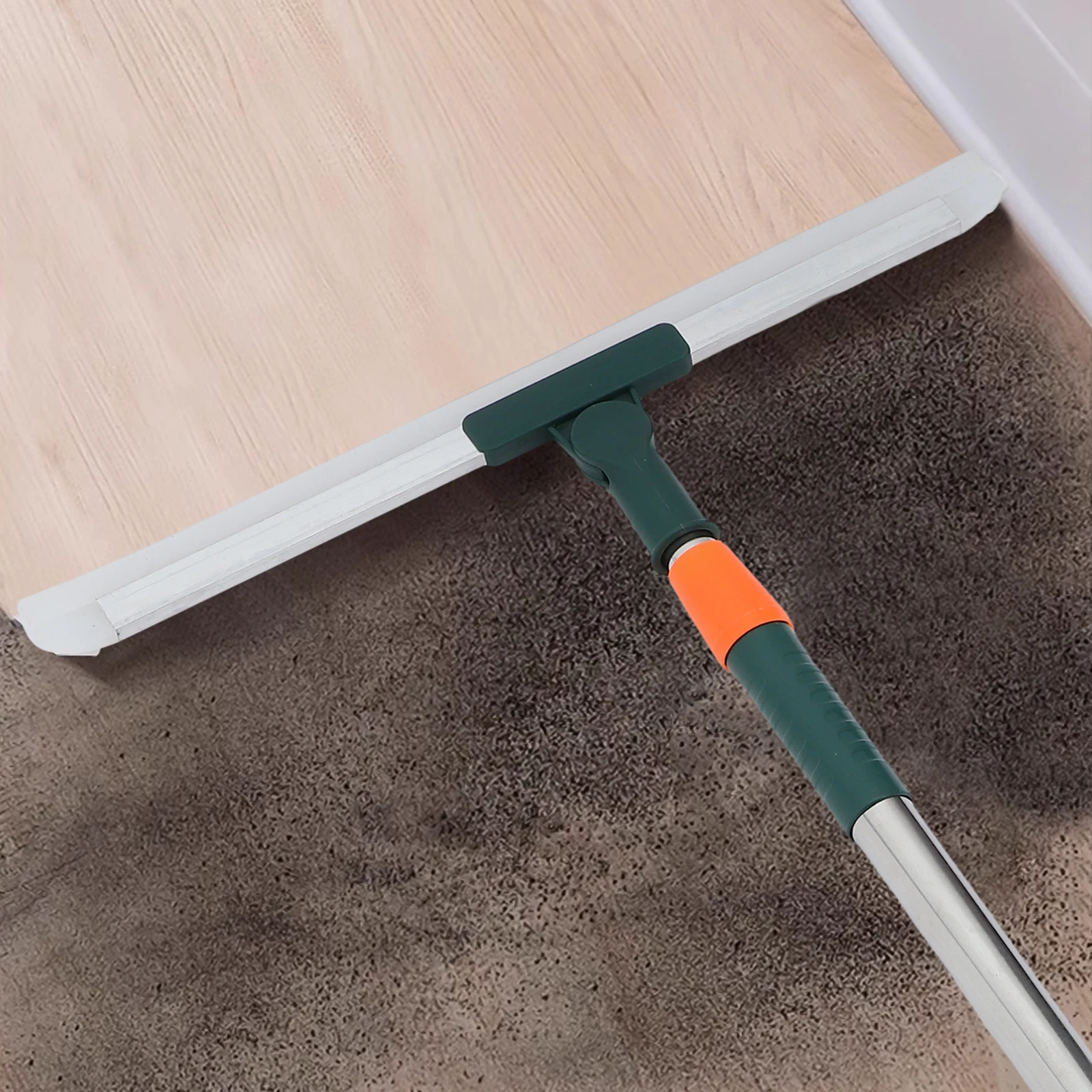 

Silicone Squeegee Blade 36cm Long Handle Shower Floor Bathroom Tile CleanerRod Window Glass Wall Kitchen Tile Scrubber