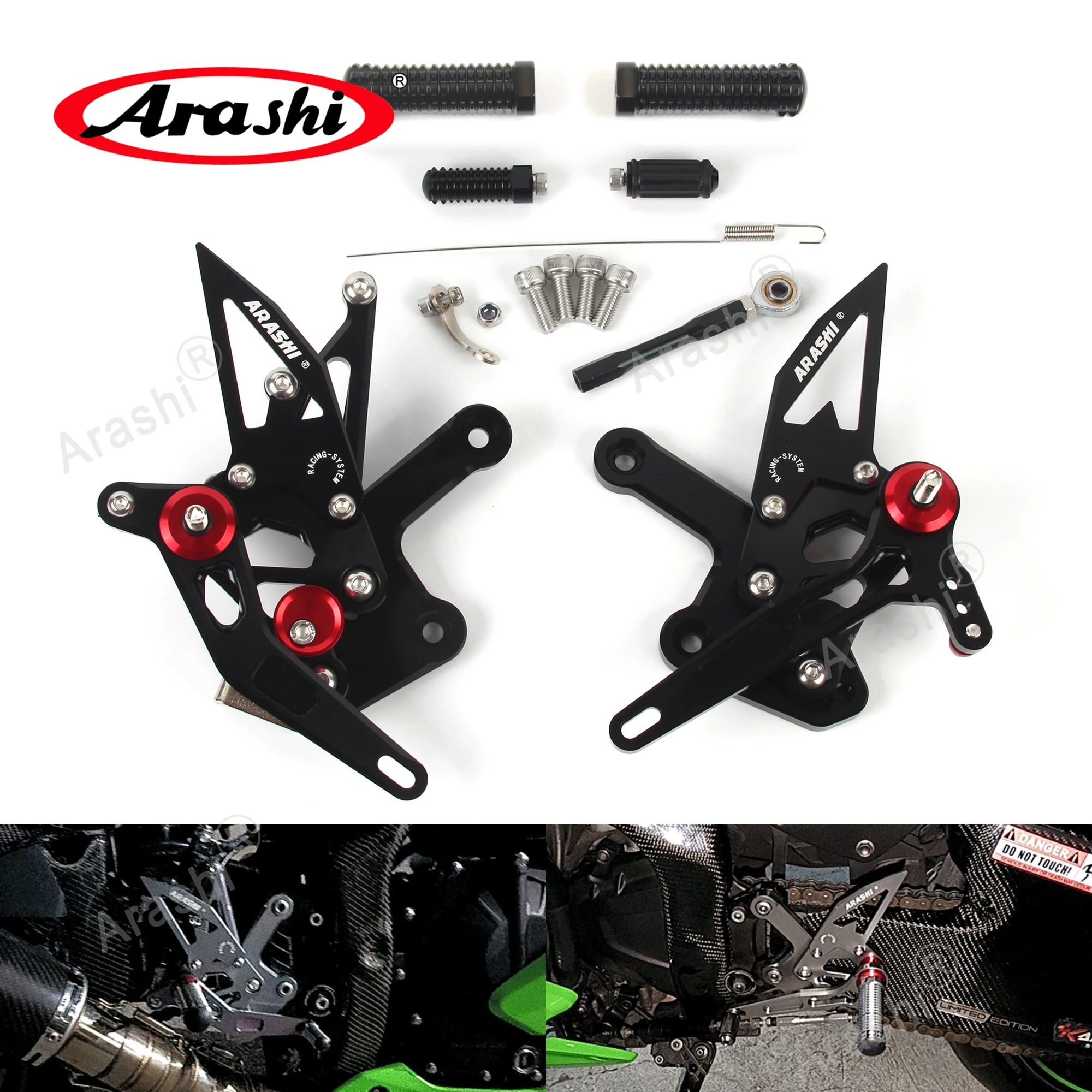 Arashi V2.0 juego trasero ajustable para KAWASAKI Ninja ZX4R ZX-4R