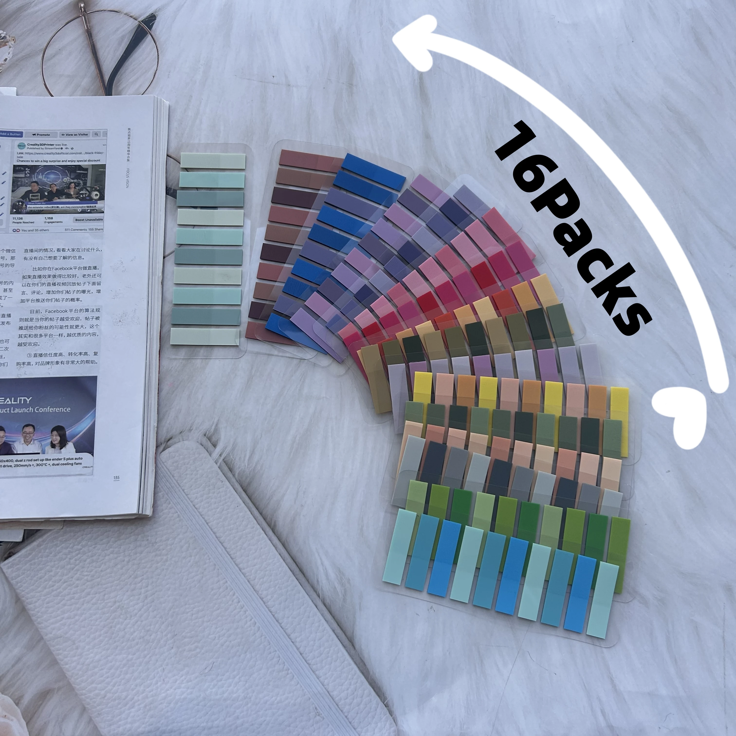 

3200 шт. прозрачные индексные вкладки, самоклеящиеся водонепроницаемые маркеры страниц для классификации файлов, книг, планировщиков, липких заметок