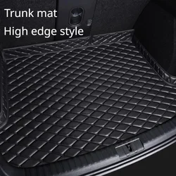 PU Leather Custom Car Trunk Mats for Ssangyong Actyon Rexton Korando Interior Details Car Accessories Carpet All Models