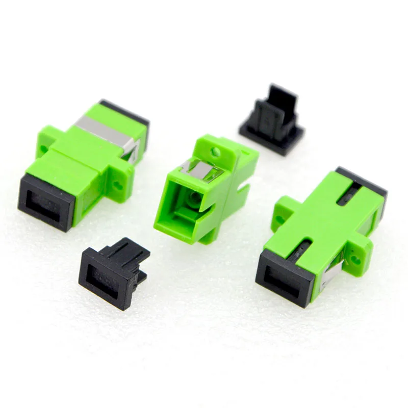 

100PCS GONGFENG New HOT Sale SC/APC Fiber Optical Connector Flange head Adapter Coupler Square joint Free shipping to Russia