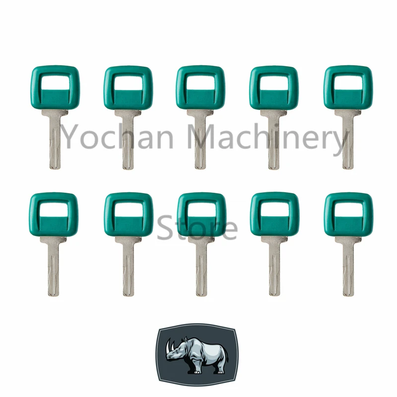 

10PC 11039228 Ignition Key For Volvo Loader Haul Truck Laser A20C A25C A30C A35C A40 DA25D DA30D