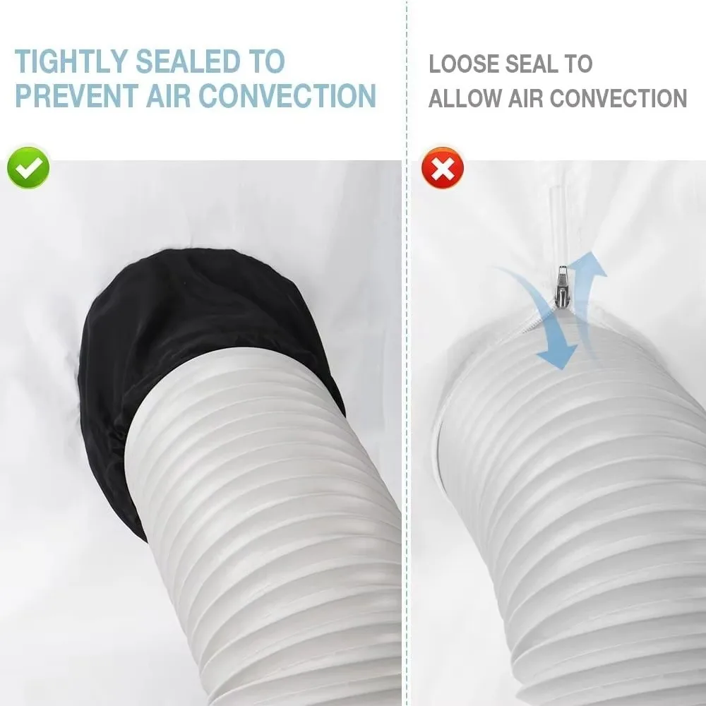 Weatherproof Fabric Portable Air Conditioner Window Seal Double Opening Easy Install Window Seal Kit Shrink Rope Strip Design