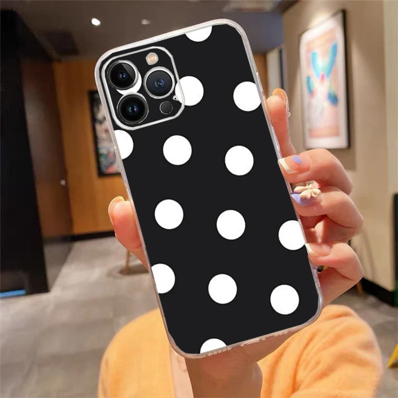 

Phone Case For iphone 17 Air 17 Pro Max 16 15 14 13 Pro Max 15 16 Pro 15Plus Polka Dot