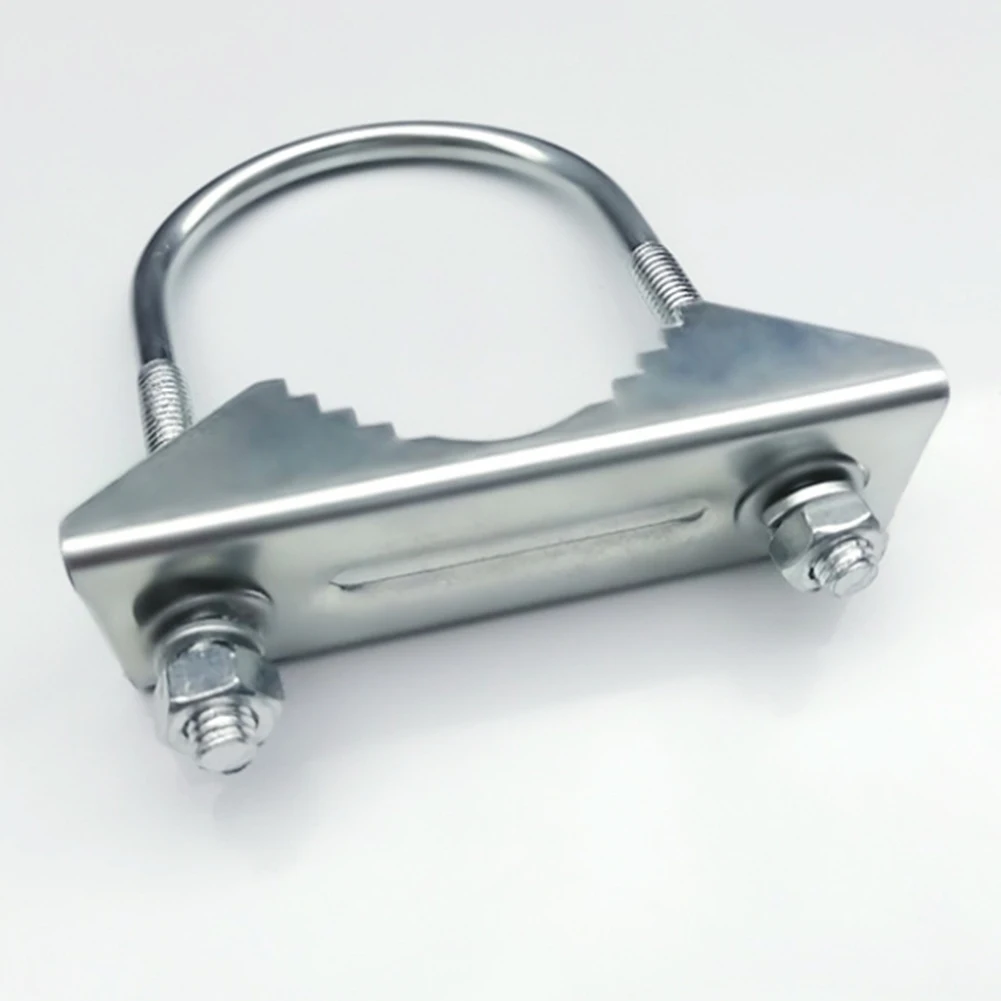 Secure antenna fixing clamp for mounting round pipes with diameter 1 to 18 inches heavy duty metal mast mounting bracket