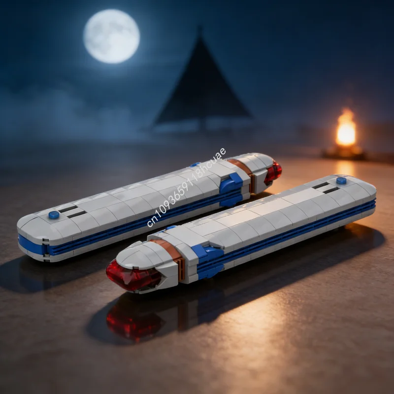 

219 деталей MOC: Модель космического корабля USS Enterprise Warp Gondel, конструктор, архитектурный набор, рождественский подарок, креативная игрушка-конструктор, кирпичики для самостоятельной сборки