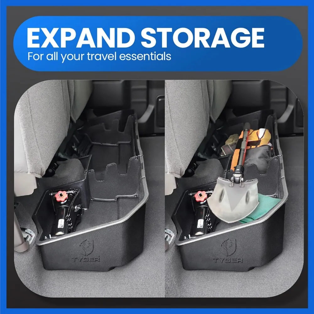 Underseat Storage Box for 2019-2023 Chevy Silverado 1500/GMC Sierra 1500; 2020-2023 2500 3500 | Double Cab & Crew Cab