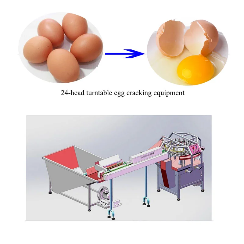 High Quality Egg Beater Separator Egg Shell and Egg Yolk Cracking Separating Machine
