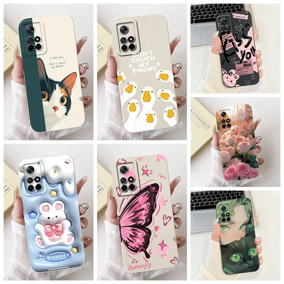 

Casing For Redmi Note 11 5G China 11S 11T 5G Back Cover For Redmi Note 11S 11T 5G Case Silicone Luxury Fashion Cute Funny Funda