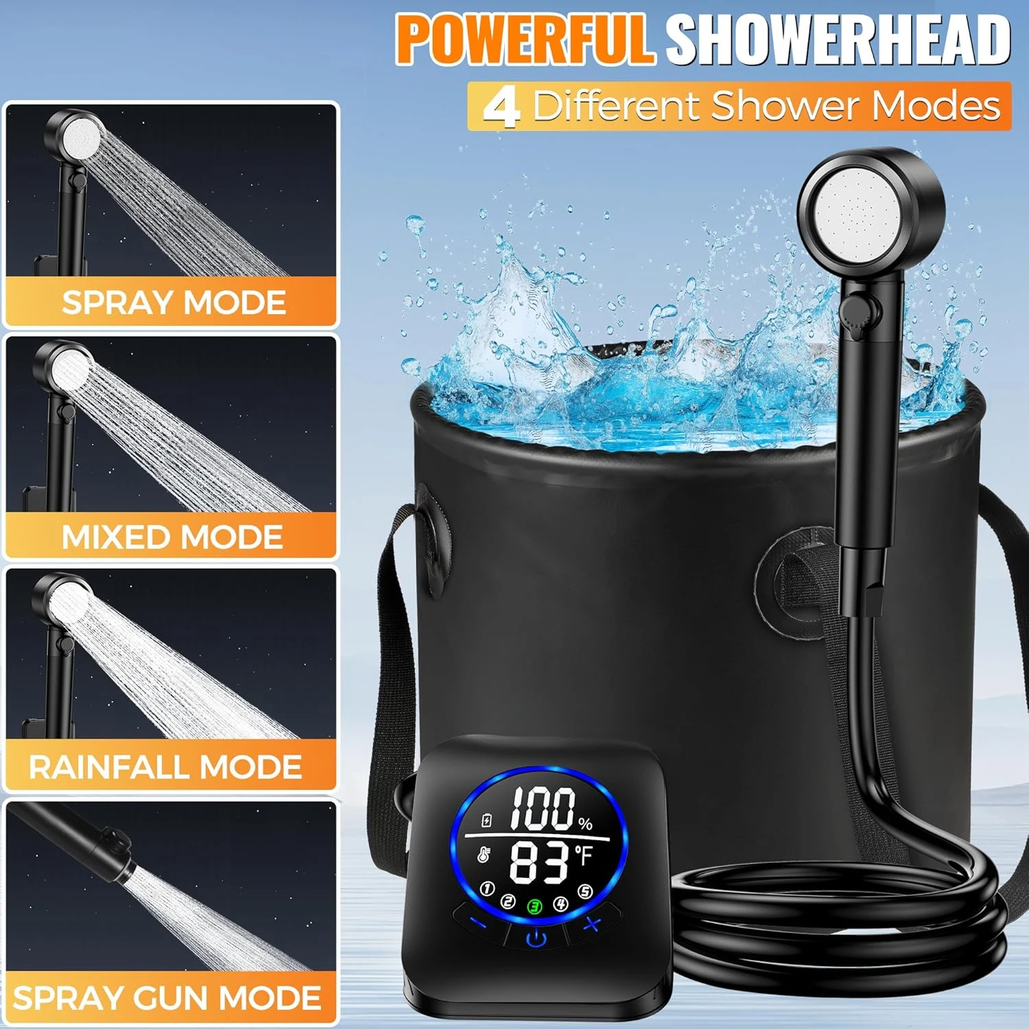 Elde Taşınabilir Duş Başlıklı  - Outdoor Camping Water Heater incelemesi ve fiyatı